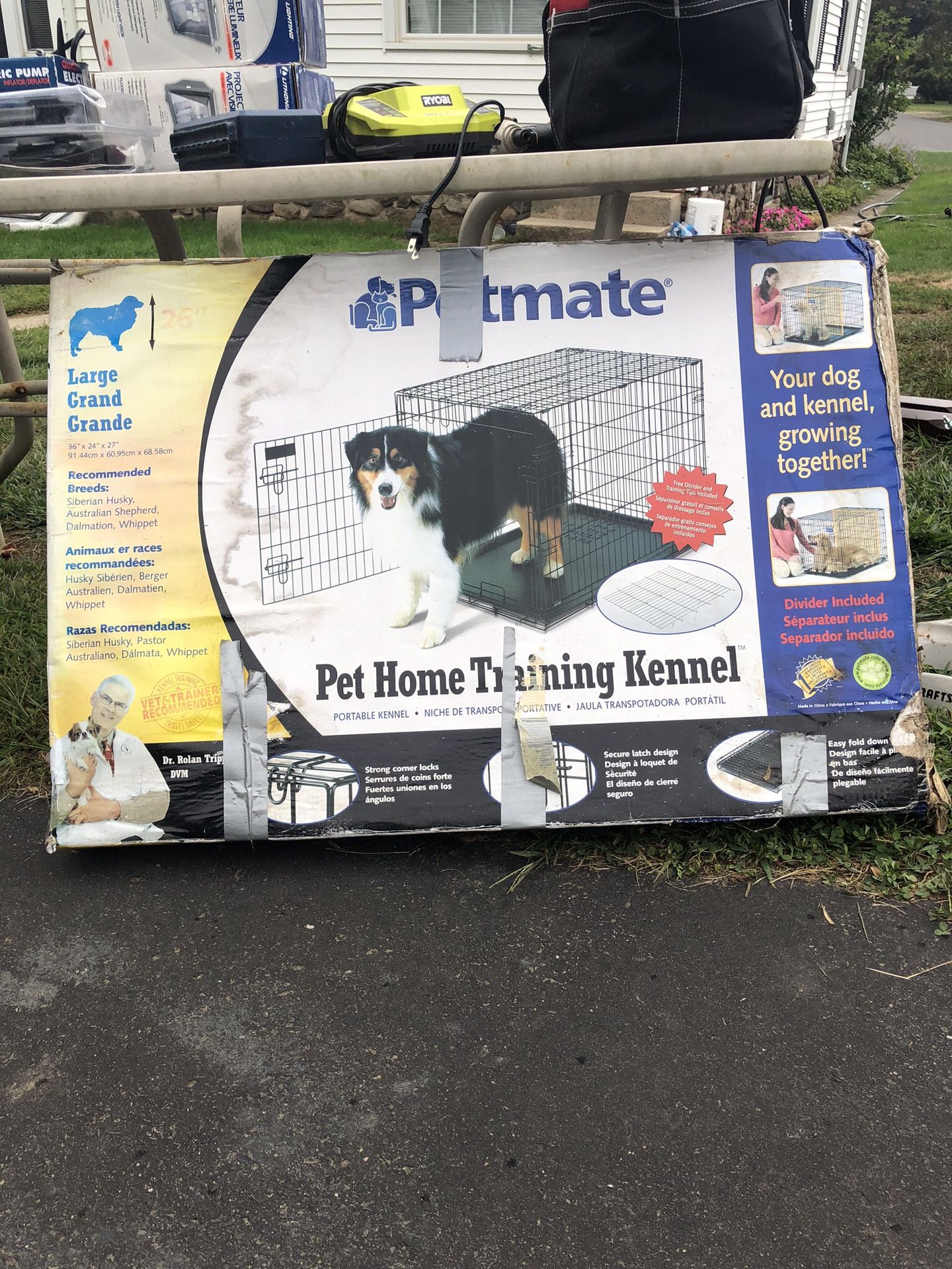 Petmate large dog creat. Never used. 36/24/27