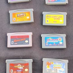 Game Boy Advanced Lot Of Games $85 For All