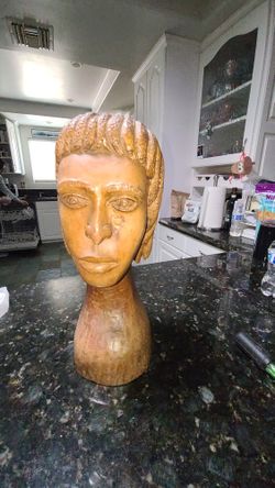 Signed Jamaican Wood Sculpture - Bobby Ash (Negril 2005)
