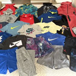 Tons of Boys Nike Under Armour Air Jordan clothing (Hoodies, T-shirts, Sweatpants, Shorts) Christmas 