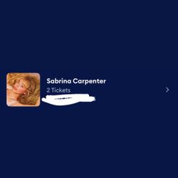 A Pair Sabrina Carpenter Pit Tickets - 11/20 - LA