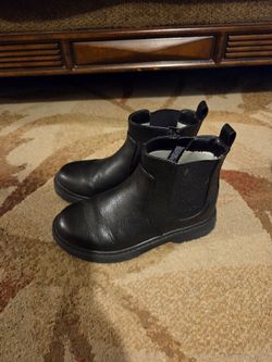 Girls' Cat & Jack Black Boots Size 2