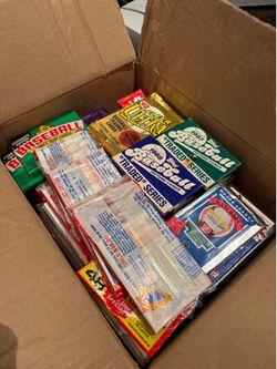Vintage 1986-93 Sealed Baseball Card Lot - Topps, Upper Deck, Donruss, Fleer, Bowman Packs & Boxes