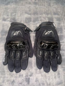 New alpinestars leather motorcycle gloves (L)