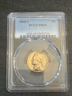 1968-S Jefferson Nickel PCGS PR69