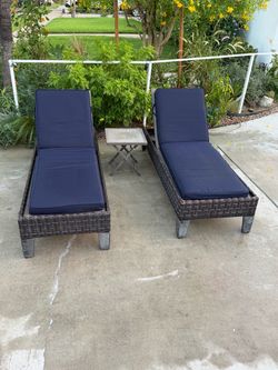FREE DELIVERY Outdoor Lounge Chairs + Table