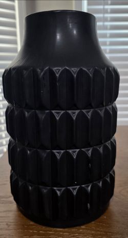 Decorative black vase
