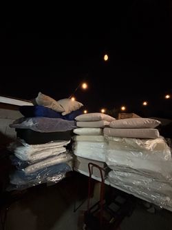 Patio cushions, five dollars each