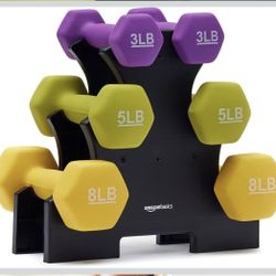Neoprene Dumbbell Hand Weights for Exercise 