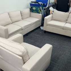 Three piece sofa set $350