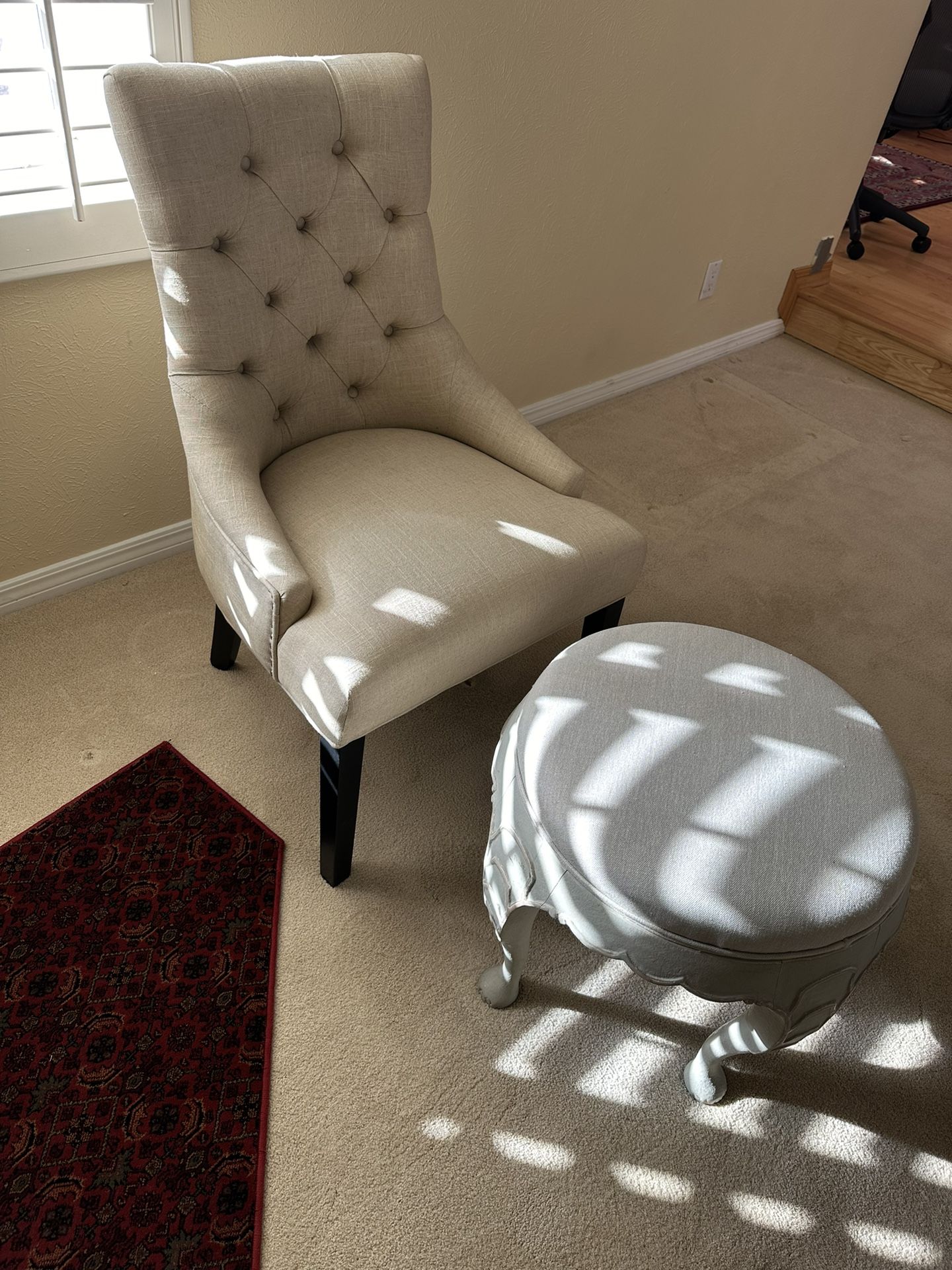 Arm Chair And Ottoman 