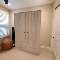 Wardrobe with drawers and shelves