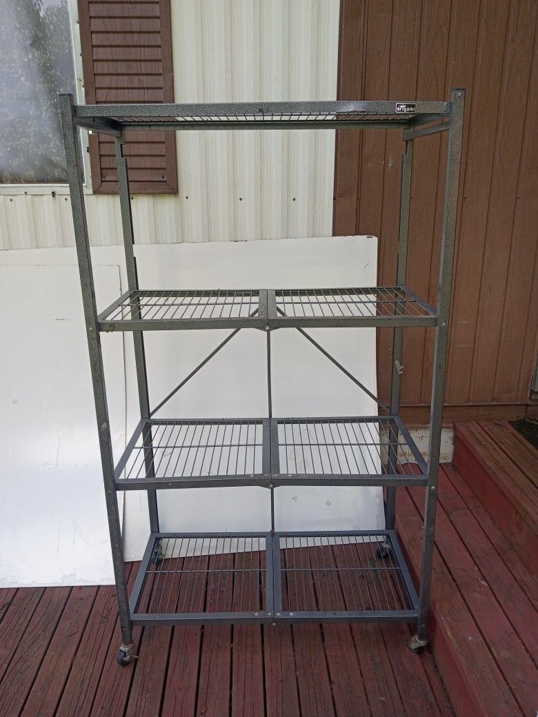 Origami 5 Shelf Storage Rack Heavy Duty Steel 