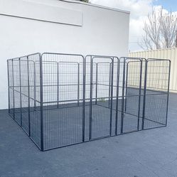 $360 (New in Box) Heavy duty 10x10x5ft tall pet playpen 16-panel dog crate kennel exercise cage fence 