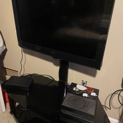TV Stand with Television 