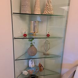 4 Tier Glass Corner Shelf