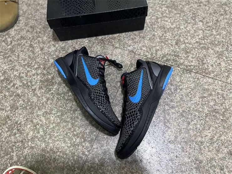 Nike Zoom Kobe 6 black blue trainers. Size US 14 #basketball #sneakers