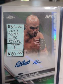 UFC Topps Chrome Robbie Auto