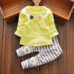 Adorable flower yellow outfit set