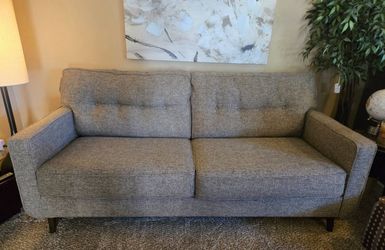 Mid-Century Modern Gray 3-Seat Sofa – Excellent Condition - Need Gone Today