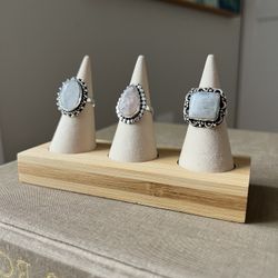 Adjustable Gemstone Rings ( firm on price ) 