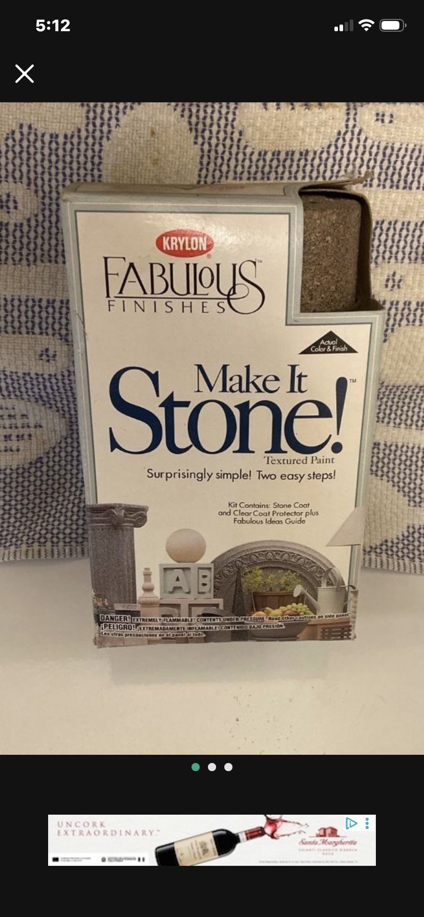 Krylon Make It Stone Fleckstone Spray Paint Kit Brownstone