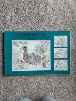 Vintage “Color Me Your Way” Adult Coloring Book