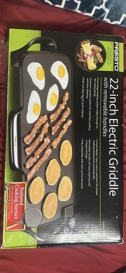 (New) Presto 22” Electric  Griddle