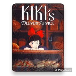 Studio Ghibli Kiki's Delivery Service Poster Throw Blanket