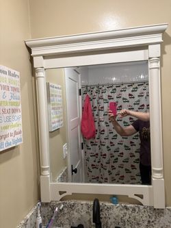 Two Bathroom Mirrors