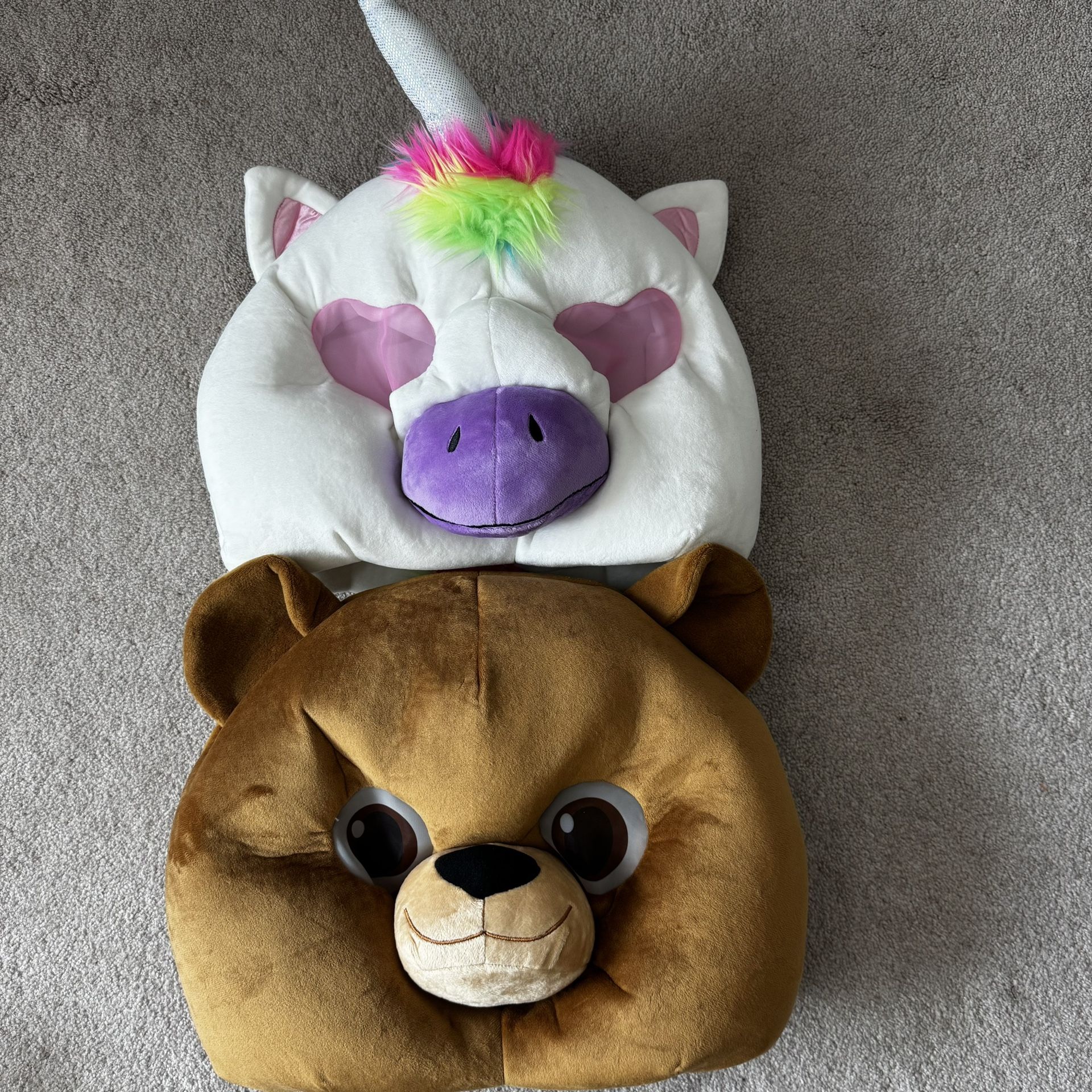 Adult Halloween Mask Bear & Unicorn