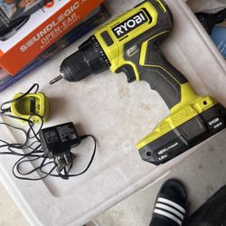 Ryobi One+ 18V 1/2" Cordless Drill Driver with 1.5Ah Battery & Charger (PCL206)