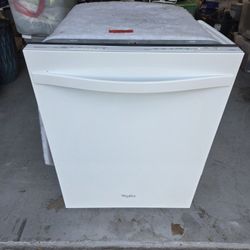 Whirlpool Gold Series White Face Stainless Steel Dishwasher – Excellent Condition