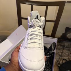 Jordan 5 white matlics