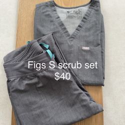 Figs Graphite Size S Scrub Set