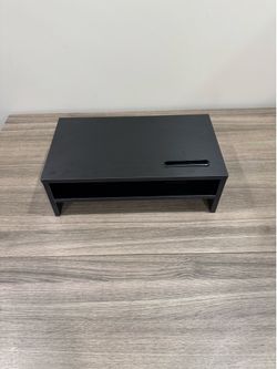 Desk Top Shelf & Monitor Riser – Black