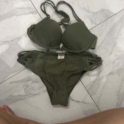 Hollister Size Small Khaki Bikini Set 