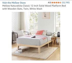 Twin Bedframe- Perfect for Studio Apt or Kid’s Bedroom