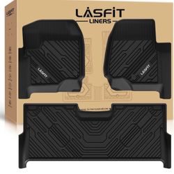 2017 - 2026 Ford F250 F350 F450 Crew Cab LASFIT Floor Mats Super Duty All Weather Floor Mats 