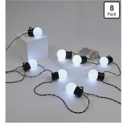 LED 8-Bulb Colorful Indoor Outdoor Light Bulbs Bedroom Wall 