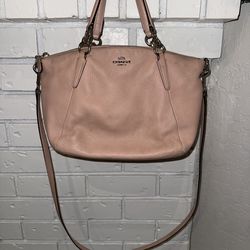 Pink Leather Coach Bag