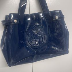 Armani Jean Midnight Blue Tote Bag