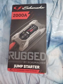 Brand New Schumacher Rugged 2000A Jump Starter – Never Used