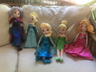 Disney Plush Princess Dolls Set of 5