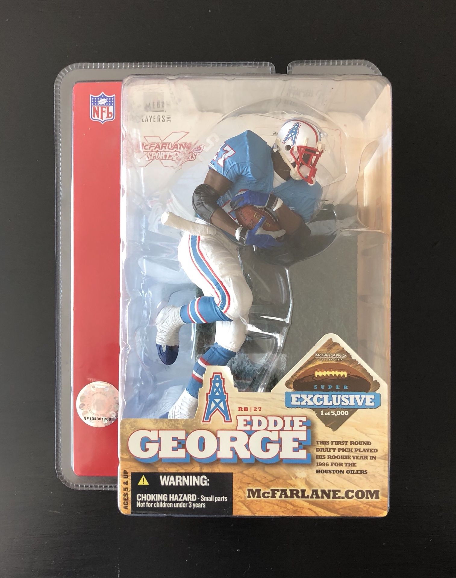 2004 Eddie George Houston Oilers NFL Football Super Bowl