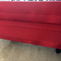 Red recliner sofa 