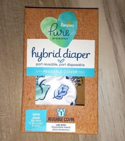 PAMPERS PURE HYBRID DIAPER REUSABLE COVER NEW