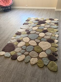 Pebbles area rug carpet 5x8