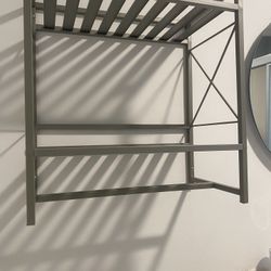 2 Tier wall Mounted Shelf With Towel Bars 