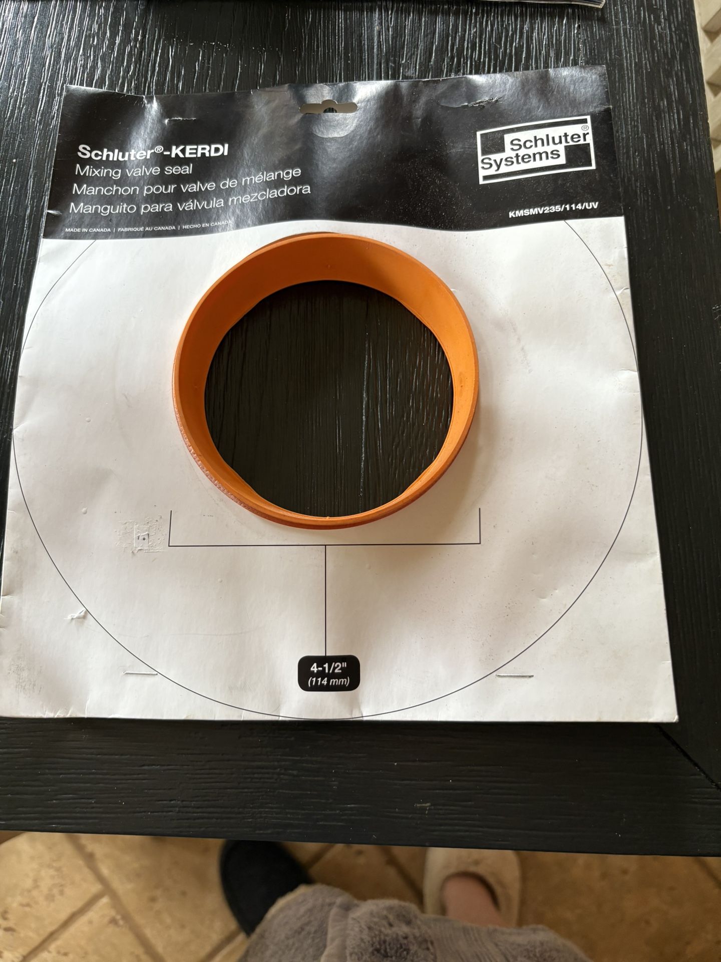 Schemer Kerdi Mixing Valve Seal